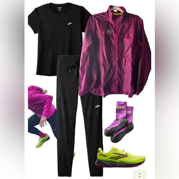 NWOT Brooks “Run Happy” Foldable Zip-up Windbreaker Jacket-XLarge - Picture 9 of 9